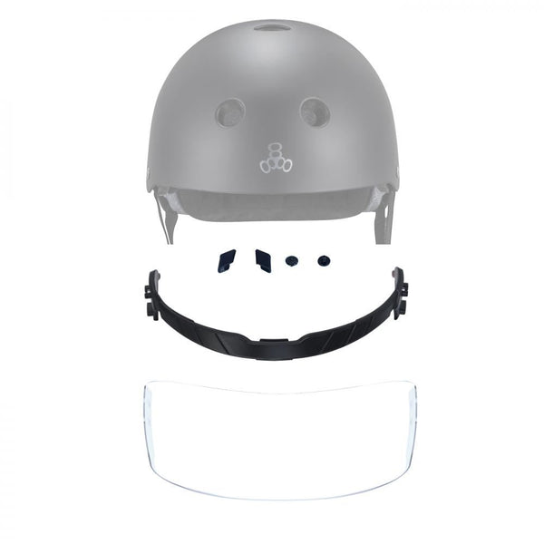 Triple Eight Helmet Visor Only Deep Cover Crown A - Black
