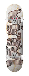 Vinyl Skateboards' White Marble' x Venom Custom Complete Skateboard - 8.5"