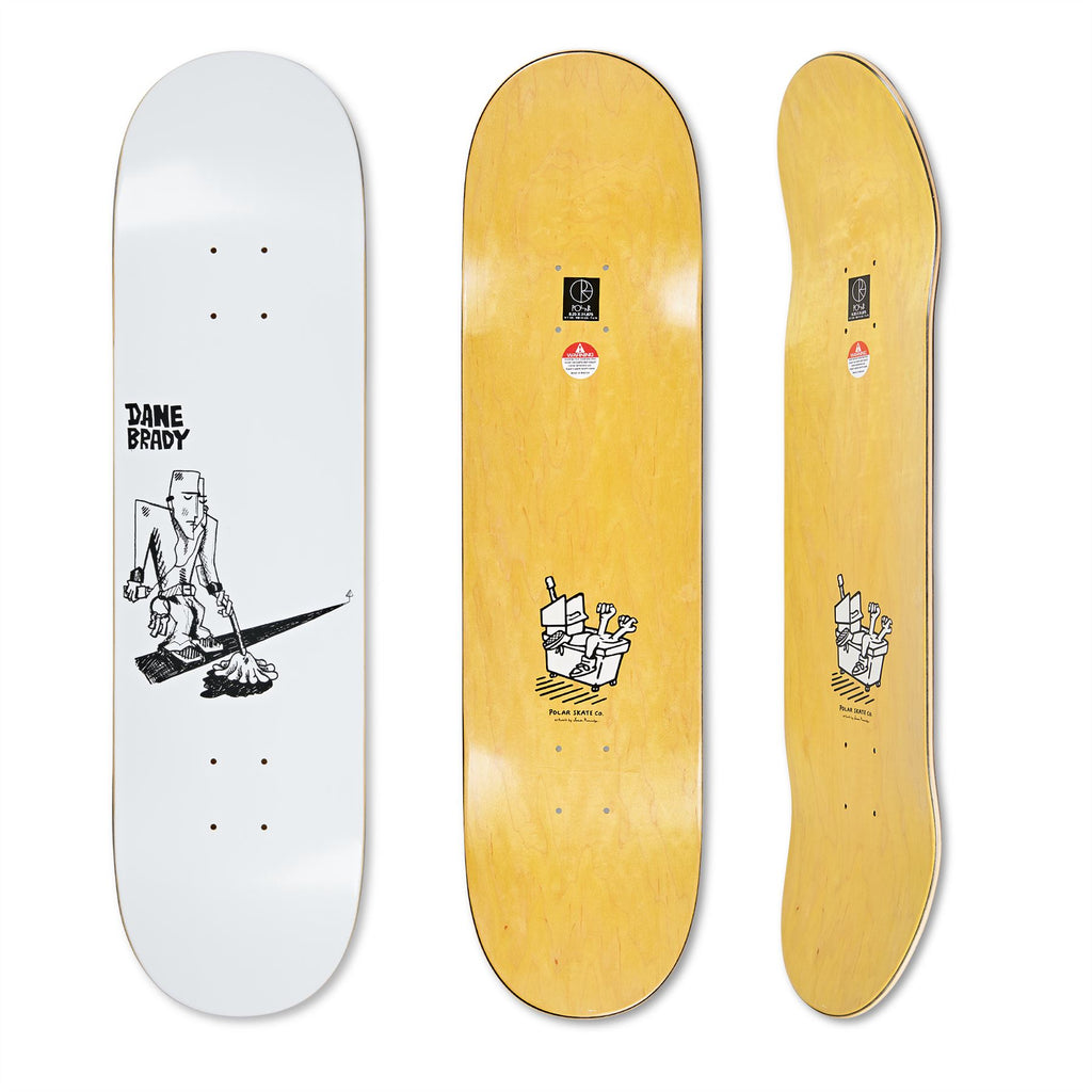 Polar Skate Co DANE BRADY - Mopping (White) Accessories - Surf Jr