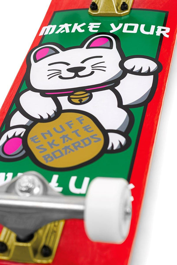 Enuff Lucky Cat SkateboardRed Complete Skateboard - 8.0