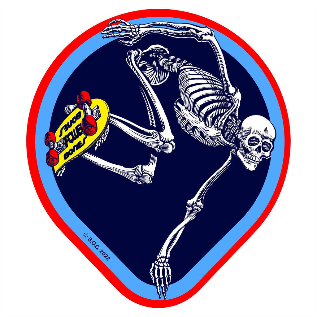 Powell Peralta OG Skateboarding Skeleton Stickers 4.5" (10 Pack)