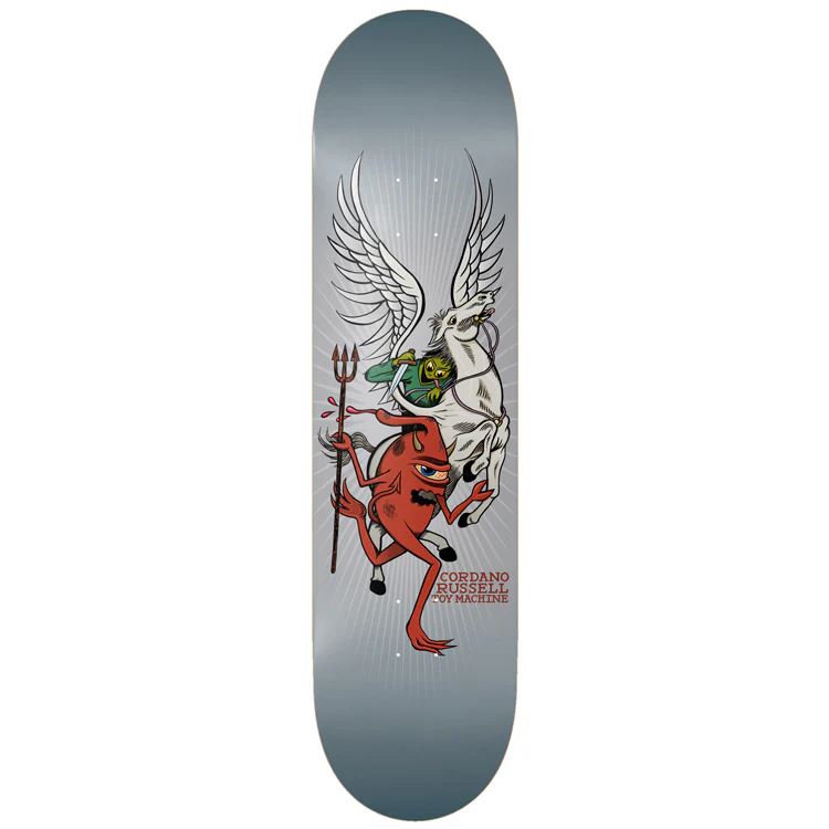 Toy Machine Cordano Russell 'Pegasus' Skateboard Deck - 8.0" - Skatewarehouse.co.uk
