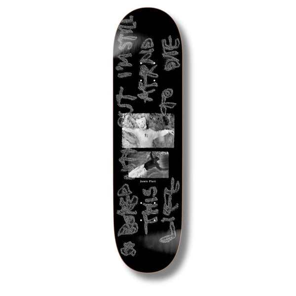 Polar Skate Co Jamie Platt - So Bored Black Skateboard Deck - 8.5