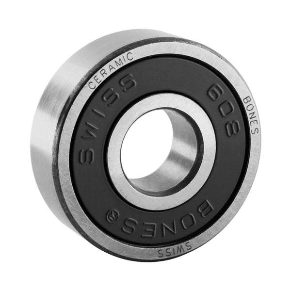 Bones Swiss Ceramic - 8mm 8 Pack Skateboard Bearings