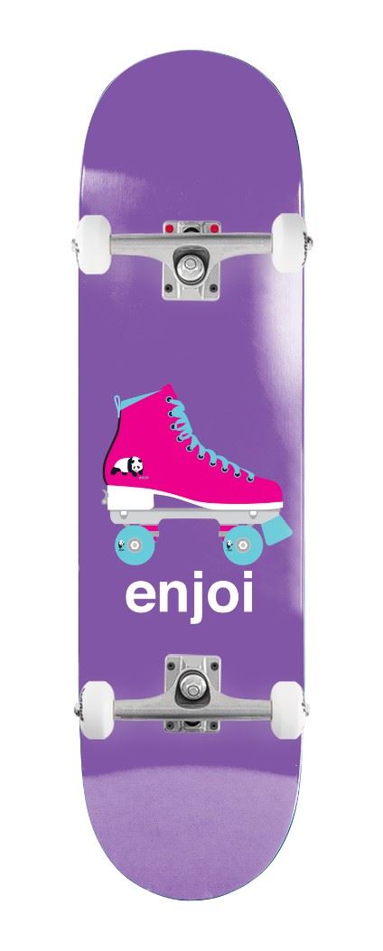 Enjoi Big Box Retro Skate R7 Purple x Venom Custom Complete Skateboard - 8.25