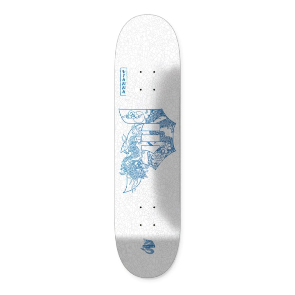 Primitive Vianna Ceramic White Skateboard Deck - 8.5"