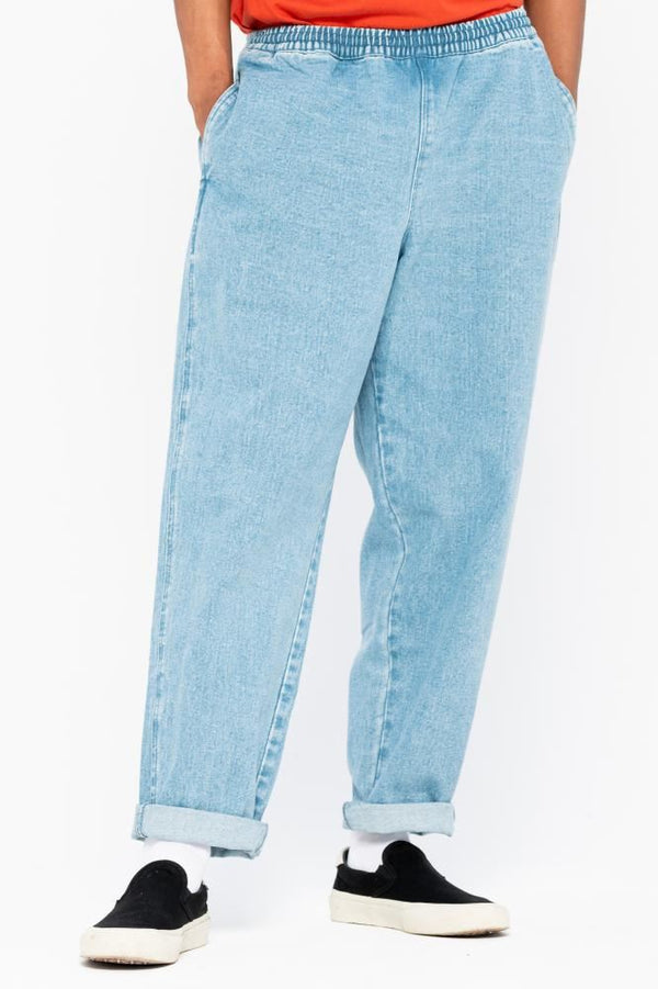 Santa Cruz Pant Local Pant - Light Blue Denim - Skatewarehouse.co.uk