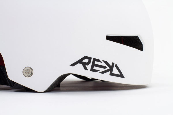 REKD Elite 2.0 Skateboard Skate Scooter BMX Helmet - White - Skatewarehouse.co.uk