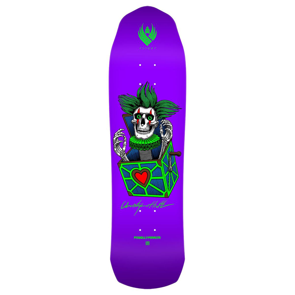 Powell Peralta FLIGHT Chris Hiett • Skull • MINI Skateboard Deck - 8.5"