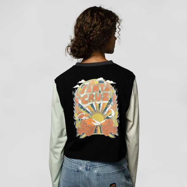 Santa Cruz Womens L/S T-Shirt Foxy Sun - Multi - Skatewarehouse.co.uk