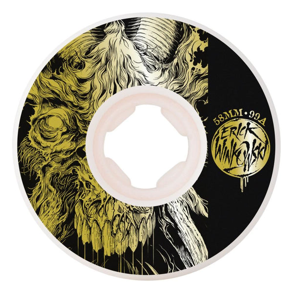 OJ Skateboard Wheels Erick Winkowski Primeval Elite - White - Skatewarehouse.co.uk