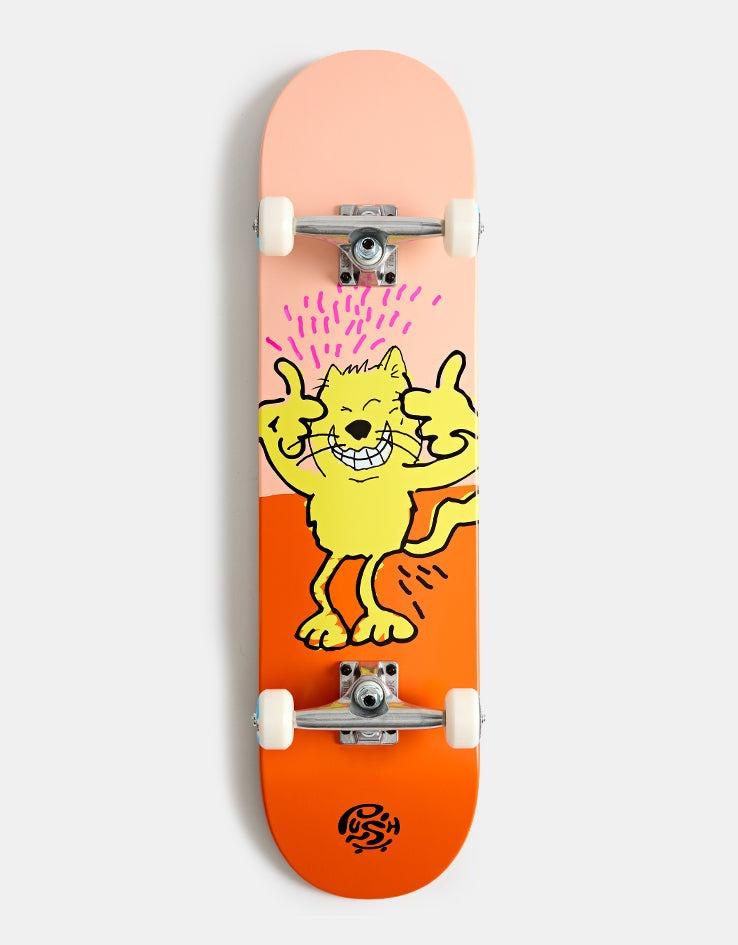 Push Chaos Kat FP Orange Complete Skateboard - 8.0"