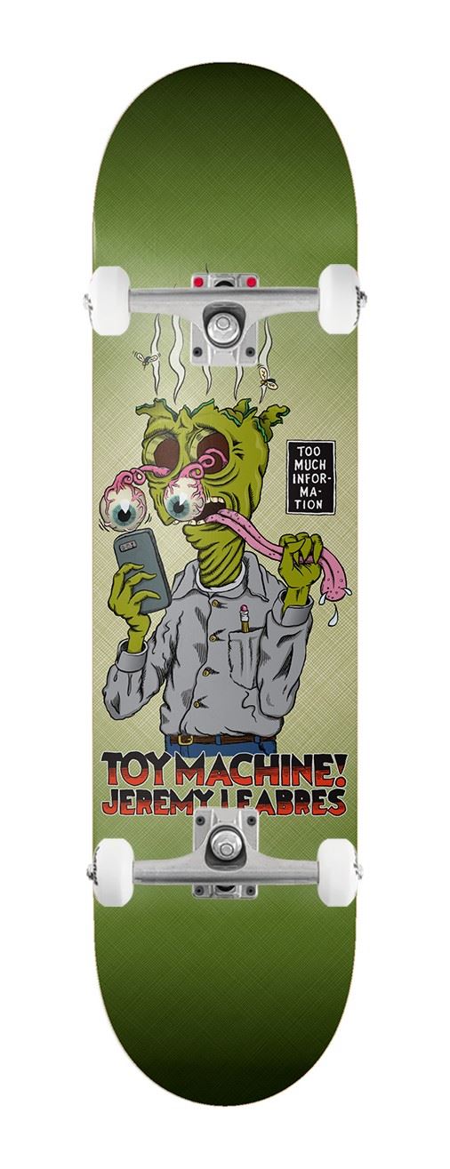Toy Machine Jeremy Leabres 'Too Much' x Venom Custom Complete Skateboard - 8.375"