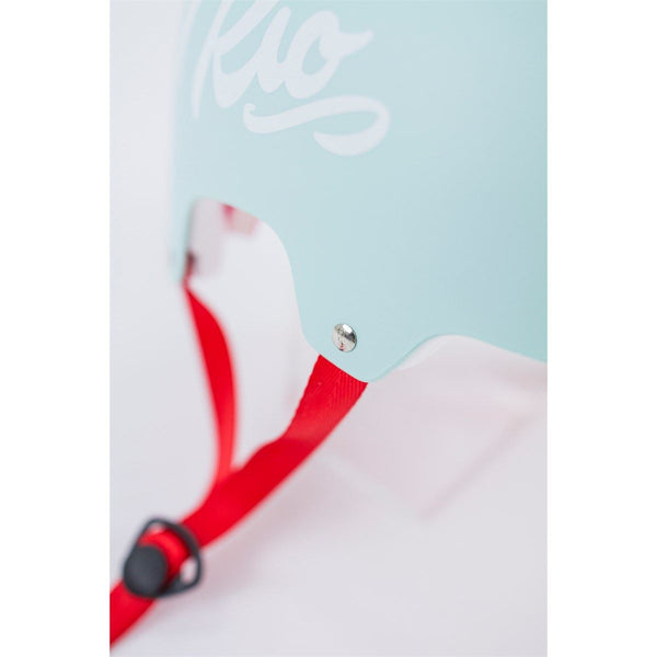 Rio Roller Script Skate Helmet - Matt Teal - Skatewarehouse.co.uk