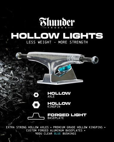 Thunder Hollow Lights II (Polished) Skateboard Trucks - 145 (5.25