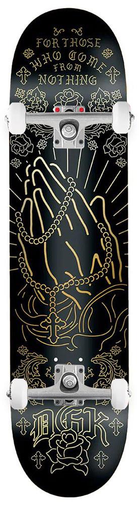 DGK Confession Black (Gold Foil) x Venom Custom Complete Skateboard - 8.5