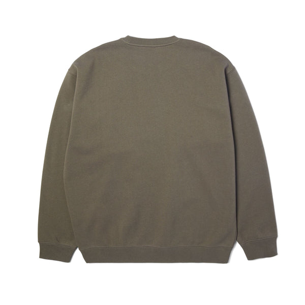 Triple Triangle Embroidered Crew (Dark Earth / Brown)