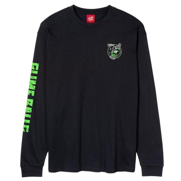 Santa Cruz Longsleeve T-Shirt Mike Giant Van L/S T-Shirt - Black - Skatewarehouse.co.uk
