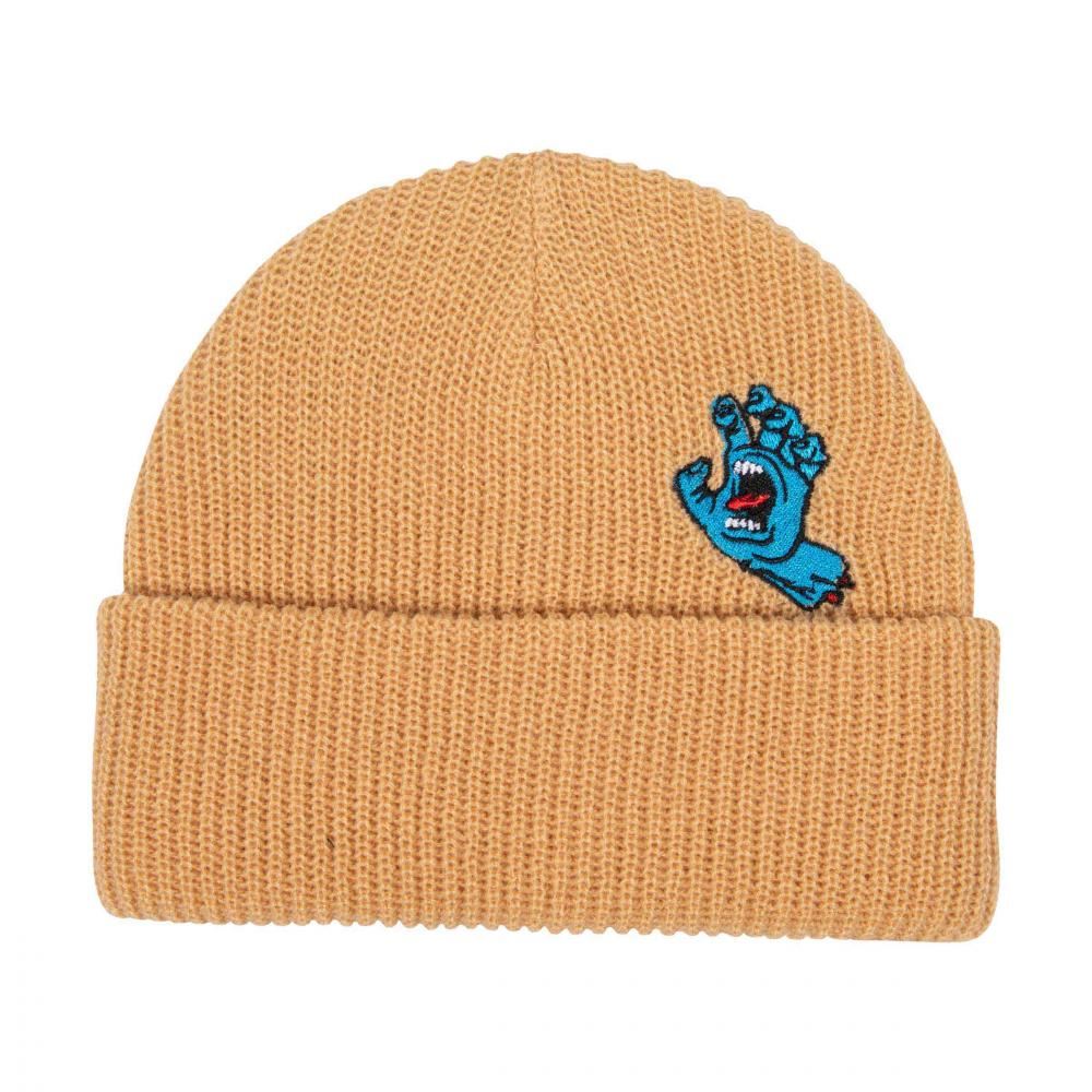 Santa Cruz Beanie Screaming Mini Hand Beanie Wheat - O/S