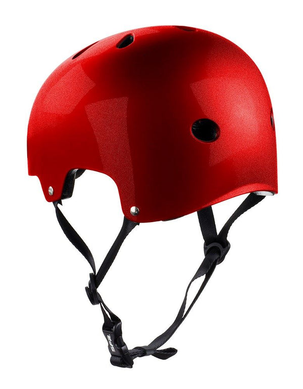SFR Essentials Skateboard Bike Helmet - Gloss Metallic Red - Skatewarehouse.co.uk