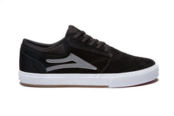 Lakai Griffin VLK Skate Shoes Black Grey Suede - Skatewarehouse.co.uk