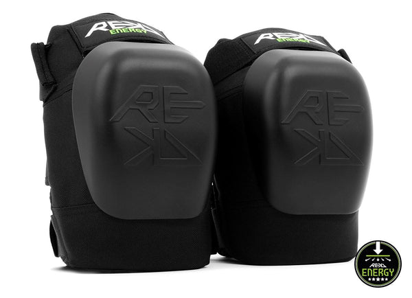 REKD Energy Patrol Skateboard Skate BMX Ramp Knee Pads - Black - Skatewarehouse.co.uk