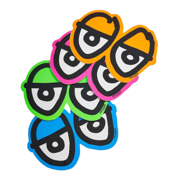 Krooked KR Eyes Di-Cut Sticker (Assorted) Size - M