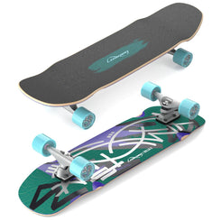 Loaded Carver Bolsa II C7 Surfskate Complete - Jazz - Love Handles Blue