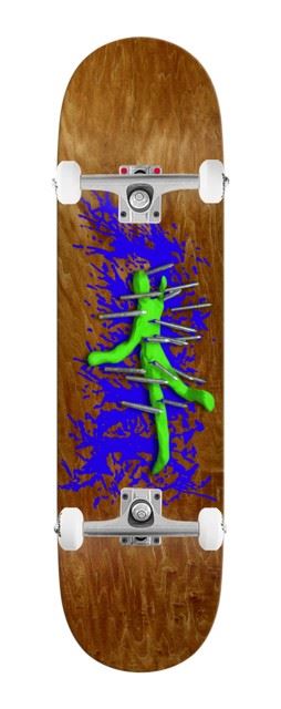There Team Spikes Dsw (Brown) x Venom Custom Complete Skateboard - 8.25"