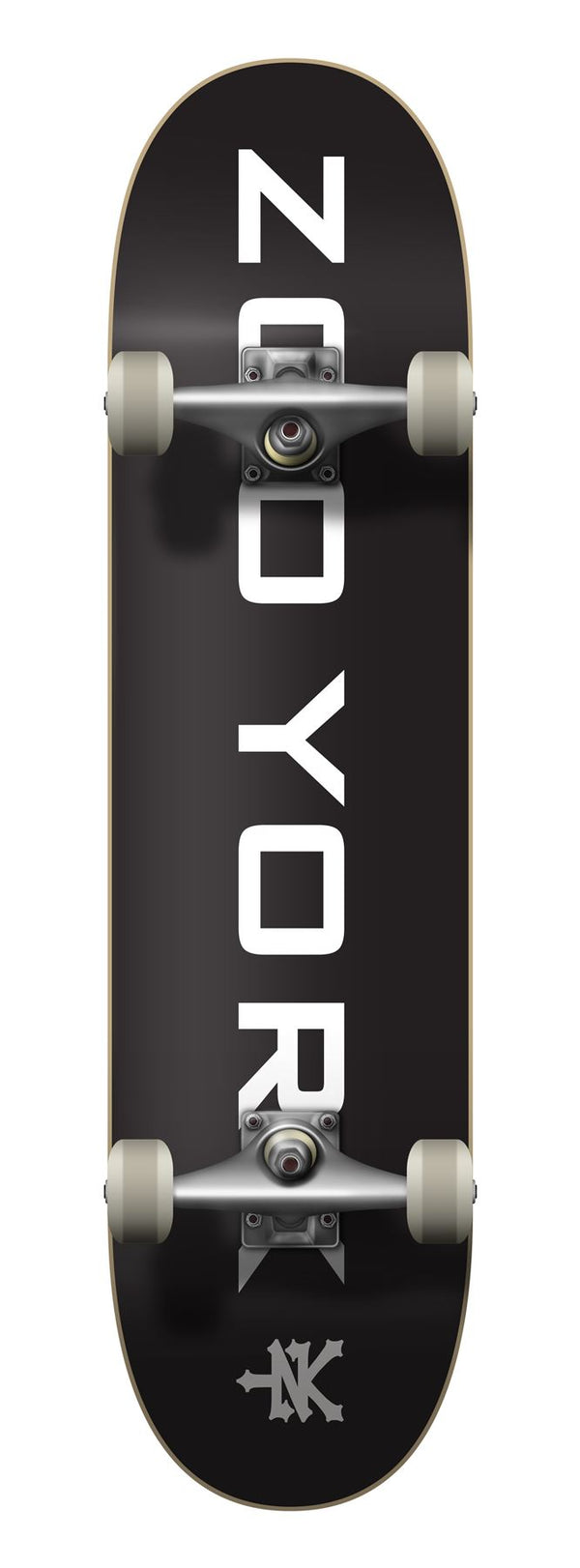 Zoo York OG 95 Logo Block Complete Skateboard Black/White 8