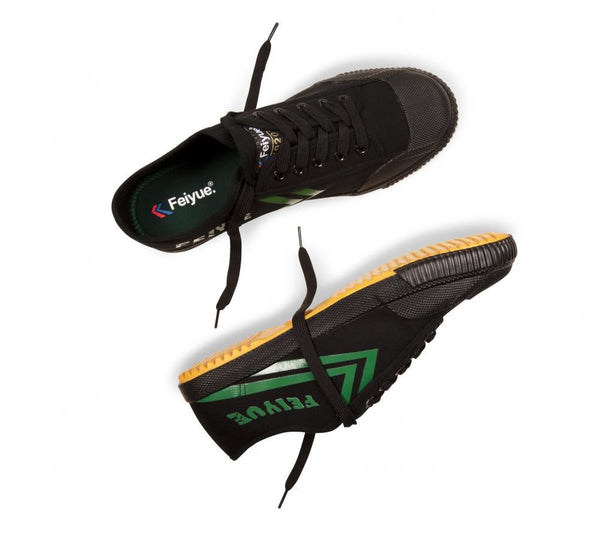 Feiyue Footwear Fe Lo 1920 Martial Arts/Gym/Lifing Shoes - Black / Green - Skatewarehouse.co.uk