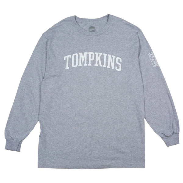 HOPPS x Quartersnacks 'Tompkins' Longsleeve Tee Heather Grey