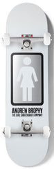 Girl Skateboard OG Black White Andrew Brophy x Venom Custom Complete Skateboard - 8.56" - Skatewarehouse.co.uk