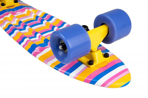 D Street Cruiser Stripes Complete Cruiser Skateboard - 5.8