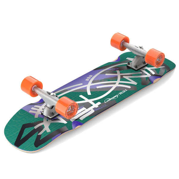 Loaded Carver Bolsa II CX Surfskate Complete - Jazz - Love Handles Orange