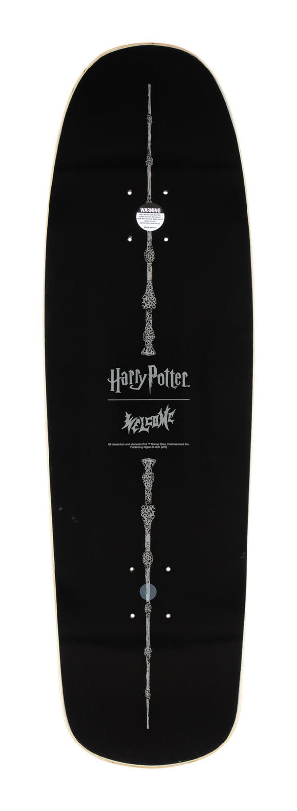 Welcome x Harry Potter Arrival on Slappy Slap (Black/Gold Foil) Skateboard Deck - 9.5