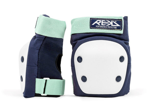 REKD Heavy Duty Triple Pad Set - Blue / Mint - Skatewarehouse.co.uk
