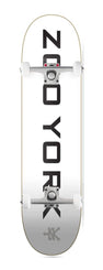 Zoo York OG 95 Logo Block White/Black/Grey x Venom Skateboards Core Custom Complete Skateboard - 8.0
