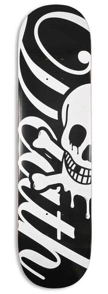 Death Script Black Skateboard Deck - 8.25