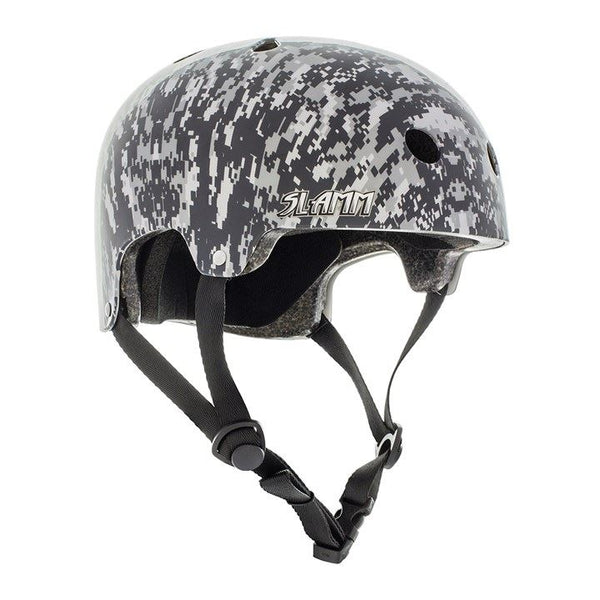 Slamm Logo Helmet - Grey Camo