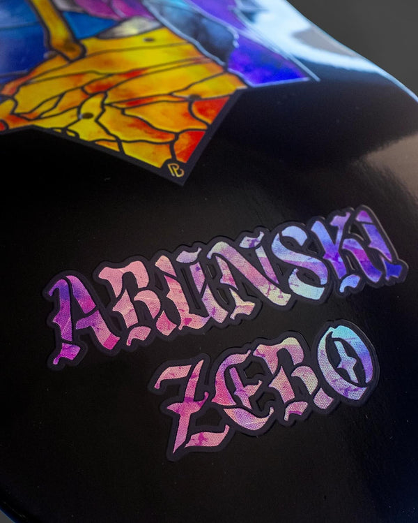 Zero Skateboard Stained Glass Adam Arunski Skateboard Deck - 8.5