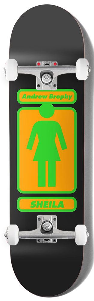 Girl Til W44D1 Andrew Brophy x Venom Custom Complete Skateboard - 8.56" - Skatewarehouse.co.uk