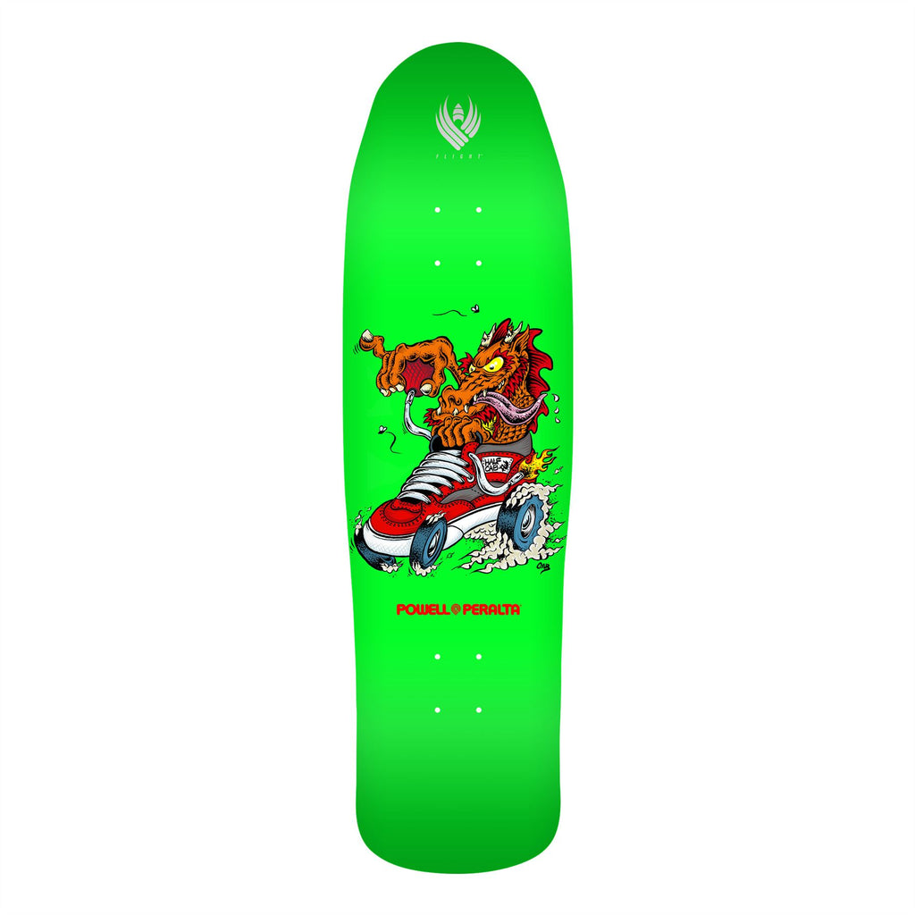 Powell Peralta Pro Steve Caballero Half Cab Lime Flight® Skateboard x Skateboard Deck - 8.9" - Skatewarehouse.co.uk