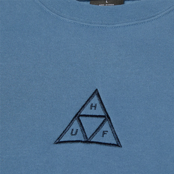 Huf Set Triple Triangle Crewneck (Slate Blue)
