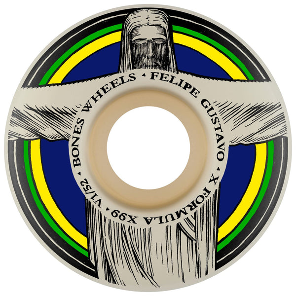 BONES X-Formula Gustavo Redeemer V1 Standard 99A Skateboard Wheels - 52mm