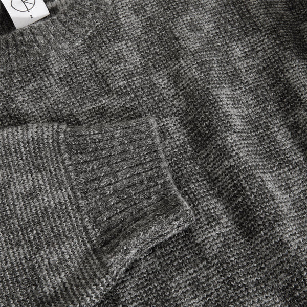 Polar Skate Co George Sweater | P Pattern (Grey) - 1