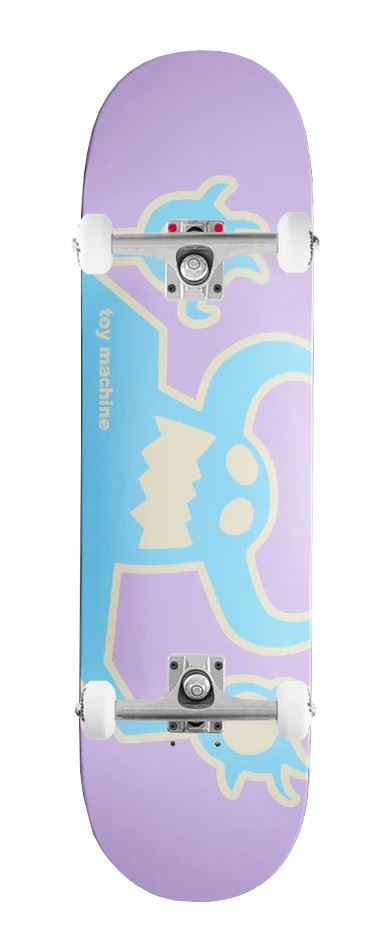 Toy Machine 'Original Monster' Pink / Blue x Venom Custom Complete Skateboard - 8.5"
