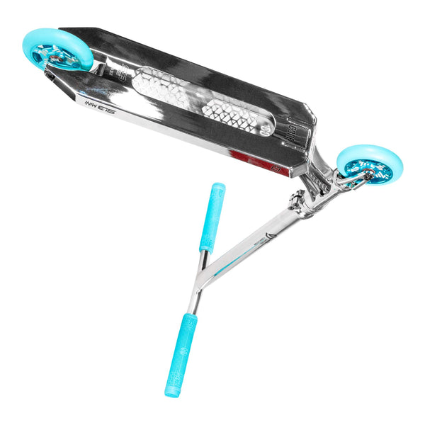 CORE SL3 Mini Complete Scooter - Chrome / Teal (17.5