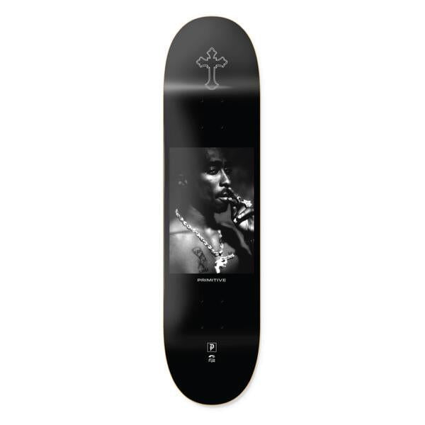 Primitive Tupac - Platinum Skateboard Deck Black - 8.25 - Skatewarehouse.co.uk