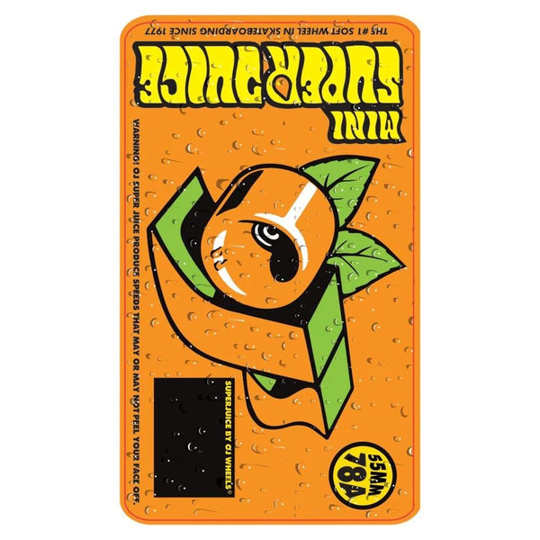 OJ Soft Skateboard Wheels Flame Dot Mini Super Juice 78 - Black - Skatewarehouse.co.uk